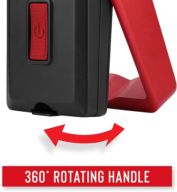 Coast PM200 500 Lumen ALKALINE-DUAL POWER LED Work Light with PURE BEAM TWIST FOCUS and 360-Degree Rotating Magnetic Handle