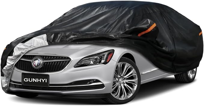 7 Layer Car Cover Custom Fit Βuick Lacrosse (2004-2024) Waterproof All Weather, Heavy Duty Outdoor Snow Sun Rain Uv Protection (Ships from US Warehouse, Delivery 3-8 Days)
