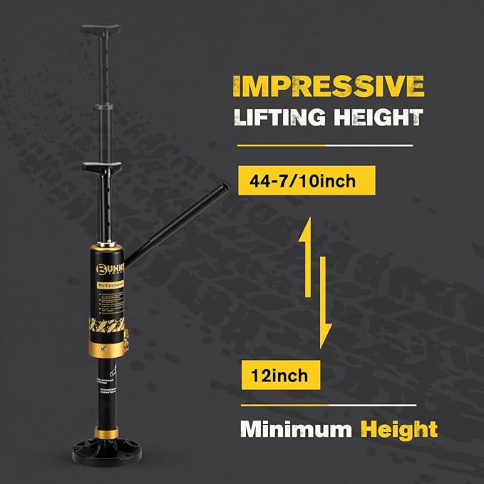BUNKER INDUST Portable Hydraulic Recovery Jack with Lift Mate, 4x4 Off Road Lift Jack for SUV ATV UTV, 19,400 lbs Lifting Capacity
