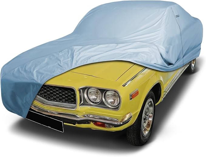 iCarCover Premium Car Cover for 1972-1978 Mazda RX-3 Heavy Duty Waterproof All-Weather Automobiles Custom Fit Indoor Outdoor UV Snow Protection Covers with Straps and Bag