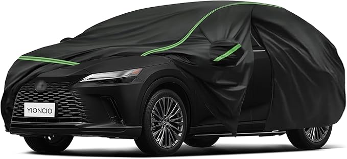 Car Cover for Lexus RX 99-26, SUV Size, 420D Oxford Fabric, Waterproof Windproof Sunproof Car Covers, Durable All Weather Protection, Anti-UV Outdoor Full Car Cover