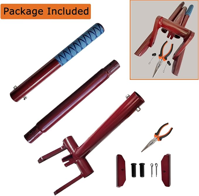 JINHAN Pallet Buster Tool with 40" Handle - Articulating Head Deck Board Removal Tool for Non-Damaging Wooden Pallet & Deck Removal, Heavy Duty Deck Wrecker Pry Bar Puller Wood Pallet Tool Breaker