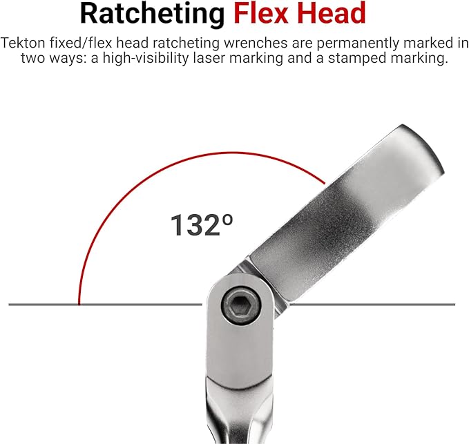 TEKTON Long Fixed/Flex Head 12-Point Ratcheting Box End Wrench Set, 19-Piece (6-24 mm) | WRB95004