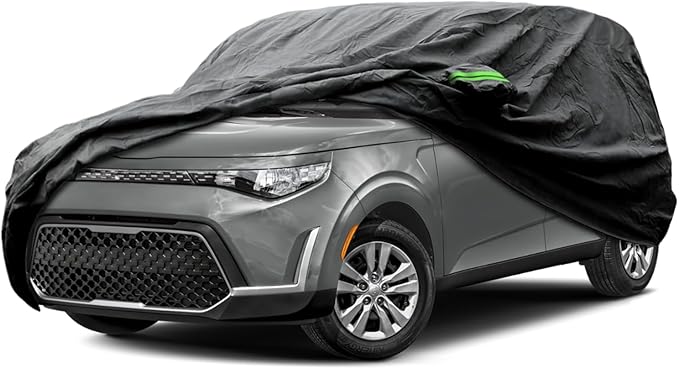 Proadsy Car Cover Custom Fit for Kia Soul 2010-2025 2026, Waterproof All Weather for Automobiles, Full Exterior Cover Rain Snow Sun Protector Indoor Outdoor Car Cover