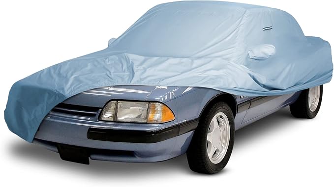 iCarCover Premium Car Cover for 1979-2004 Ford Mustang Coupe Convertible GT Mach 1 Saleen Fastback SOV Heavy Duty Waterproof All-weather Automobiles Custom Fit Indoor Outdoor UV Snow Protection Covers