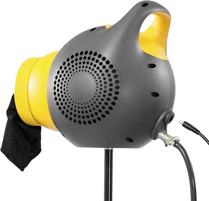VEVOR Foam Machine, 115 W Party Foam Cannon, Portable Foam Maker with a Tripod Stand, Powerful Foam Party Machine, for Backyard, Pool, Outdoor Events, Birthdays, Celebrations and Party, Grey & Yellow