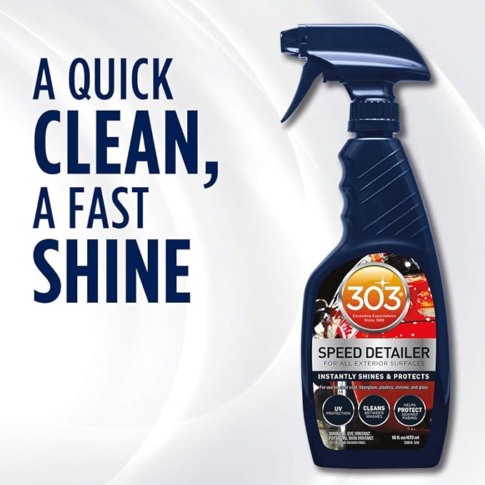 303 Automotive Speed Detailer - Instantly Shines & Protects, Perfect for in Between Washes, Provides Superior UV Protection, Helps to Repel Dust & Dirt, 32oz (30246CSR) Packaging May Vary