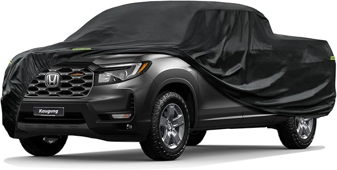 Kaugung Waterproof Truck Cover Fit Honda Ridgeline from 2006 to 2024, 7 Layers Heavyduty Full Pickup Cover All Weather,Outdoor Sun UV Rain Dust Protection. (from US Warehouse, Arrive Within 3-7 Days)