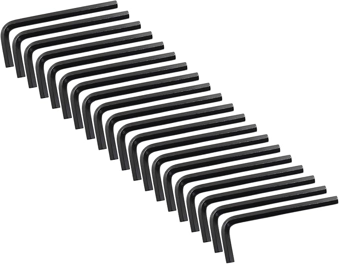 Piutouyar 6mm Hex Key Wrench, Allen key Wrench, 10Pcs L Shaped Wrench, Hex Key Hexagon Head Replacement, Small Hex Wrench for Repairing Bike, Furniture(Black)