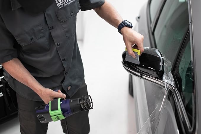 WELDY - HG 330-S Heat Gun - Car Wrap Kit - Light Weight- High Performance - Nozzle Heat Protection Device - 16 Ft Cord - Air Intake Guards - Adjustable Heat Dial