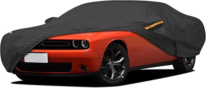 UV Protection Car Cover Windproof Dustproof Scratch Resistant Outdoor Universal Full Car Covers (5-Coupe Car Cover, C5-Fit Coupe/Cabrio-Length 192-203 inch)