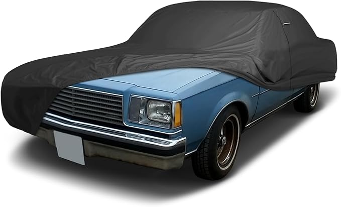 iCarCover Premium Custom Car Cover for 1978-1981 Buick Century Sedan, Coupe Heavy Duty Waterproof All Weather Rain Snow Sun Protector Custom Full Exterior Indoor Outdoor Protection Car Cover (Black)