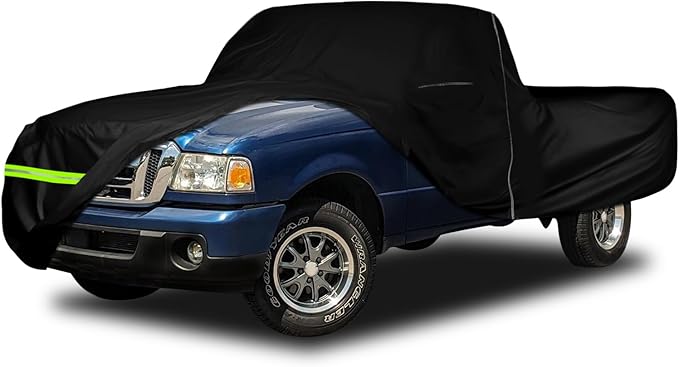 Waterproof Car Cover Replace for 1993-2012 Ford Ranger Regular Cab 6ft Standard Bed 210T All Weather Classic Car Covers with Zipper Door for Snow Rain Dust Protection