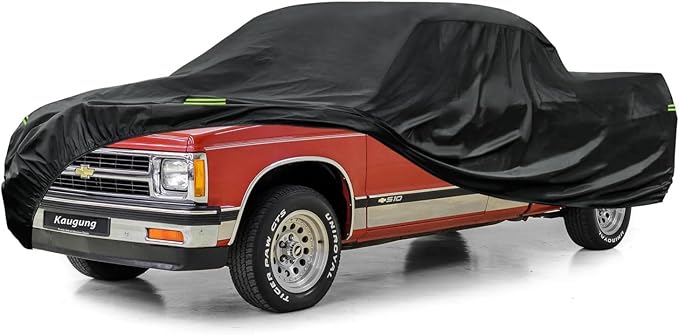 Kaugung Truck Cover Waterproof Custom Fit Chevrolet Chevy S10 (1990-2004), 7 Layers Heavyweight Pickup Car Cover Outdoor Indoor Sun UV Rain Snow Wind Protection.…