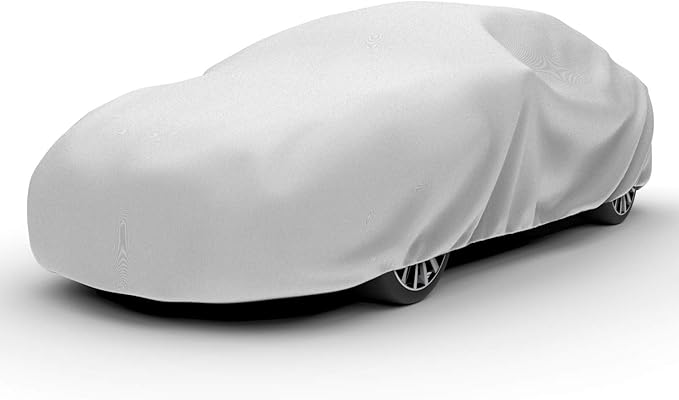 Budge Protector III Car Cover, 3 Layer Moderate Weather Protection, Water Resistant and Dustproof, Car Cover fits Cars up to 170", Gray