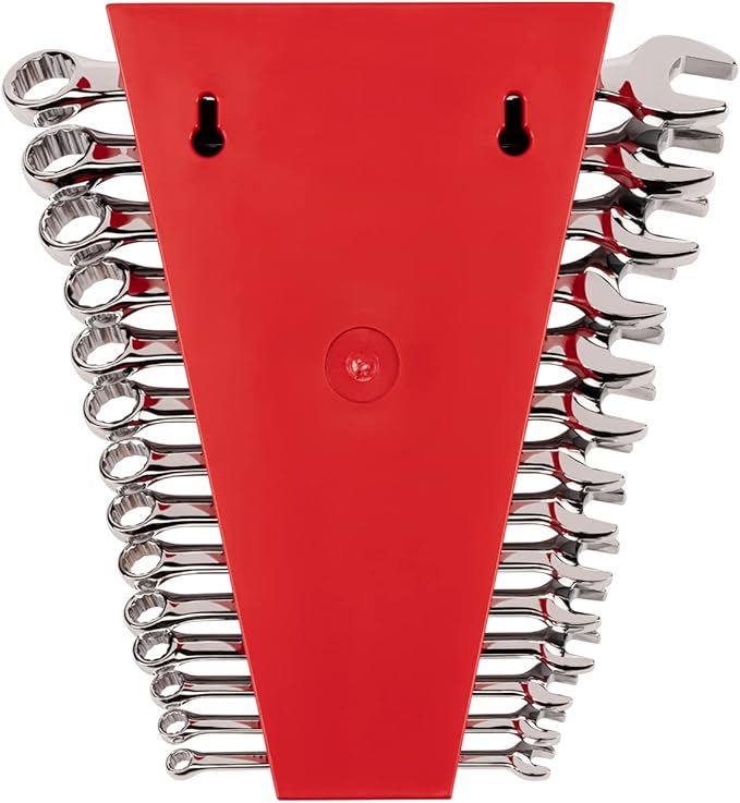 TEKTON Combination Wrench Set with Rack, 14-Piece (6-19 mm) | WCB91203