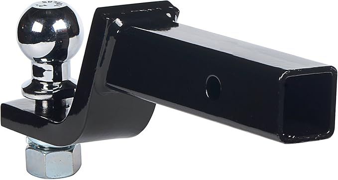 HiTow Trailer Hitch Loaded Ball Mount Class III/IV 3-1/4" Drop with 2" Hitch Ball & 5/8" Pin Kit (GTW 5,000 lbs)