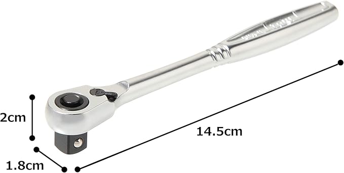 TONE Ratchet Handle Compact Head (Socket Hold Type) RH3CH 3/8" Inch Drive