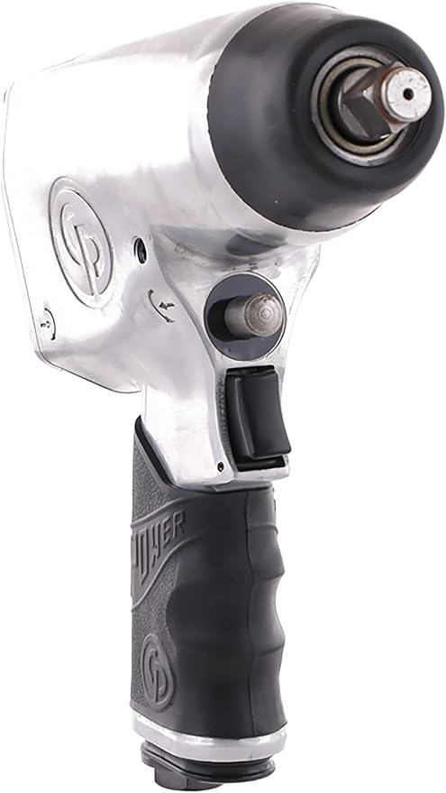 Chicago Pneumatic CP734H - 1/2 Inch Air Impact Wrench, Pistol Handle, Max Torque Reverse Output 425 ft. lbf / 576 Nm, 9,500 RPM, Pin Clutch, Industrial Tool, Automotive