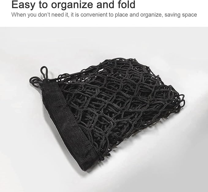 Cargo Net Compatible with 2013 to 2024 2025 2026 Chevy Silverado gmc Sierra, Black, Nylon/Polyester, Hook Fastener