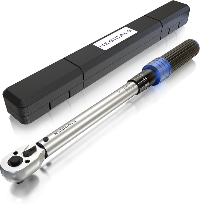 3/8-inch Drive Torque Wrench 10-100 Ft Lb/15-135 Nm/Heavy Duty/Dual Direction/High hardness/Long lifetime/Stored In a Solid Case