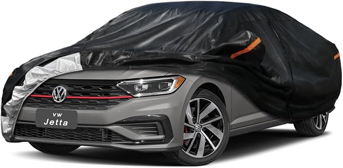 7 Layer Car Cover Custom Fit Volkswagen Jetta (2005-2025) Waterproof All Weather, Heavy Duty Outdoor Snow Sun Rain Uv Protection (Ships from US Warehouse, Delivery 3-8 Days)