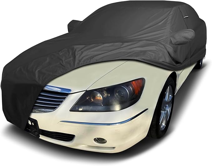 iCarCover Premium Custom Car Cover for 1995-2012 Acura RL Heavy Duty Waterproof All Weather Rain Snow UV Sun Protector Custom Fit Full Exterior Indoor Outdoor Protection Car Cover (Black)