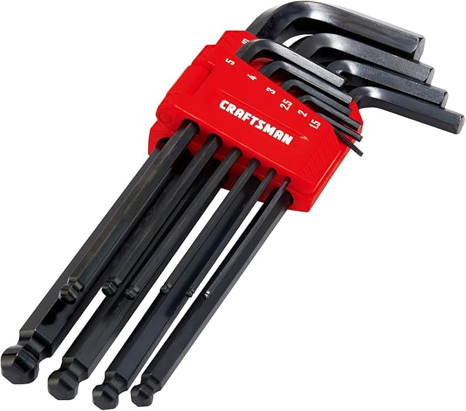 CRAFTSMAN Hex Key Allen Wrench Set with Ball-End, MM, 10 Piece (CMHT26029)