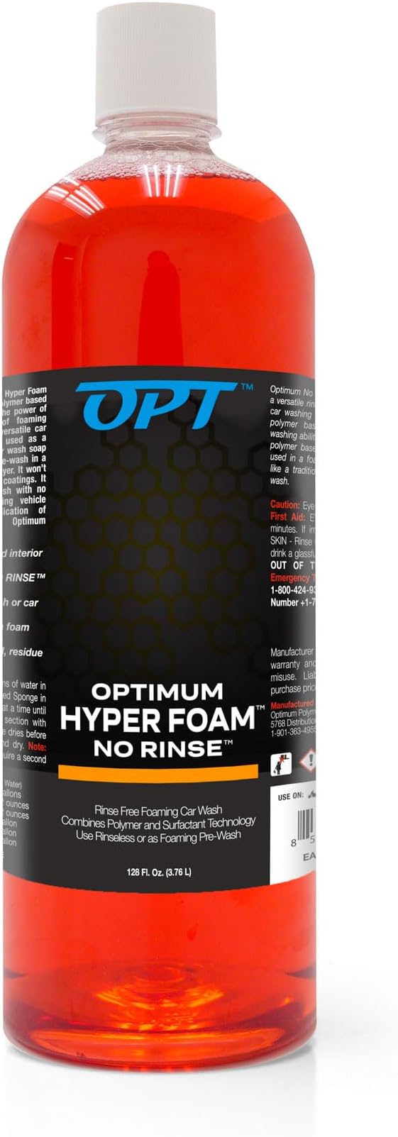 Optimum Hyper Foam ONR Rinseless Foaming Car Wash Soap – Spray-on, Agitate, No Rinse, and Dry – Rinseless Car Wash with Foam and Polymers (32 oz.)
