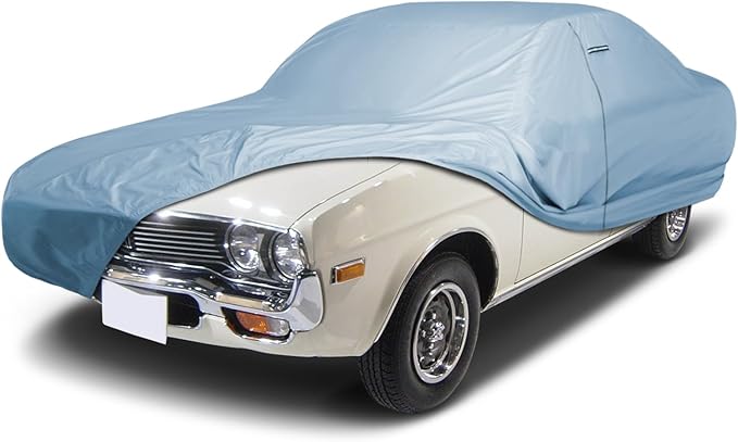 iCarCover Premium Car Cover for 1974 Mazda RX-2 Sedan Heavy Duty Waterproof All-Weather Automobiles Custom Fit Indoor Outdoor UV Snow Protection Covers with Straps and Bag