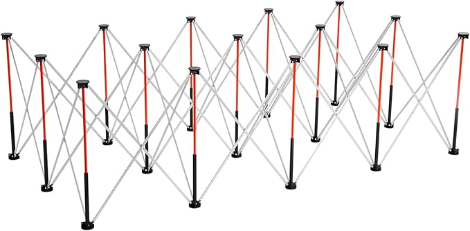VEVOR Portable Folding Workstand, 8.05 x 4.13 ft Collapsible Workbench, 6000 lbs Weight Capacity, No Assembly Foldable Work Stand with Storage Bag, Table Top NOT Included, for Garage Workshop Outdoor