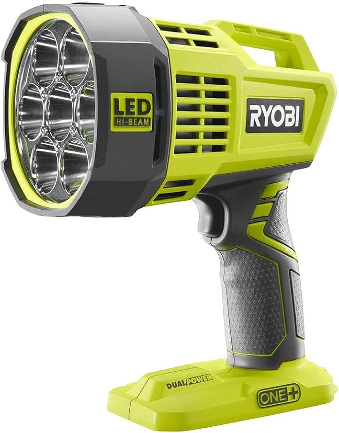 Ryobi P717 One+ 18V Dual Powered LED Cordless Spotlight w/ 2500 Lumens (Batteries Not Included, Light Only)