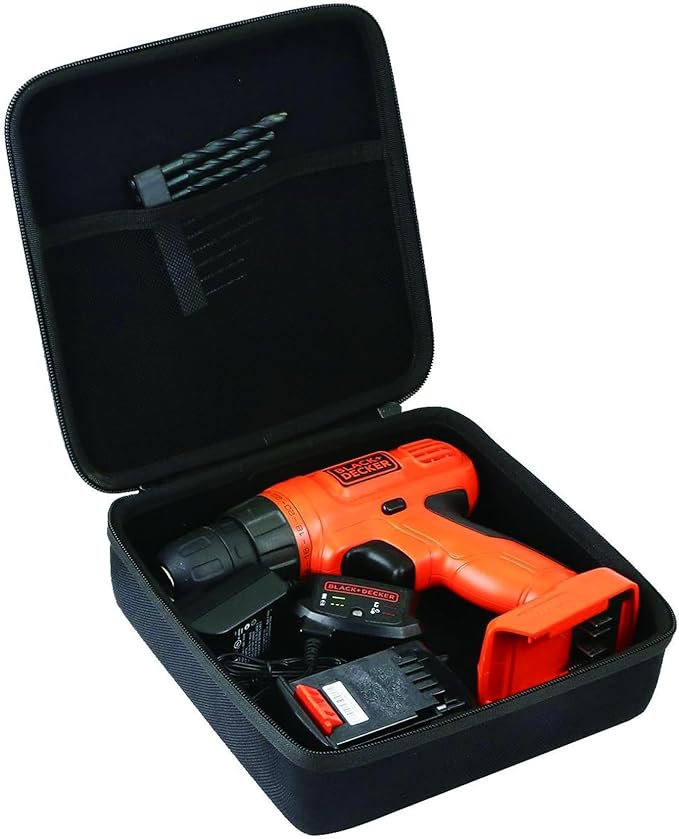 Khanka Hard Storage Case Replacement for BLACK+DECKER LDX120C/LD120VA Cordless Drill/Driver(Only Case）