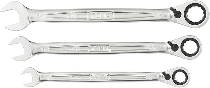 TONE Ratchet Ring Wrench Reversible Offset Set RMR300 3-Piece