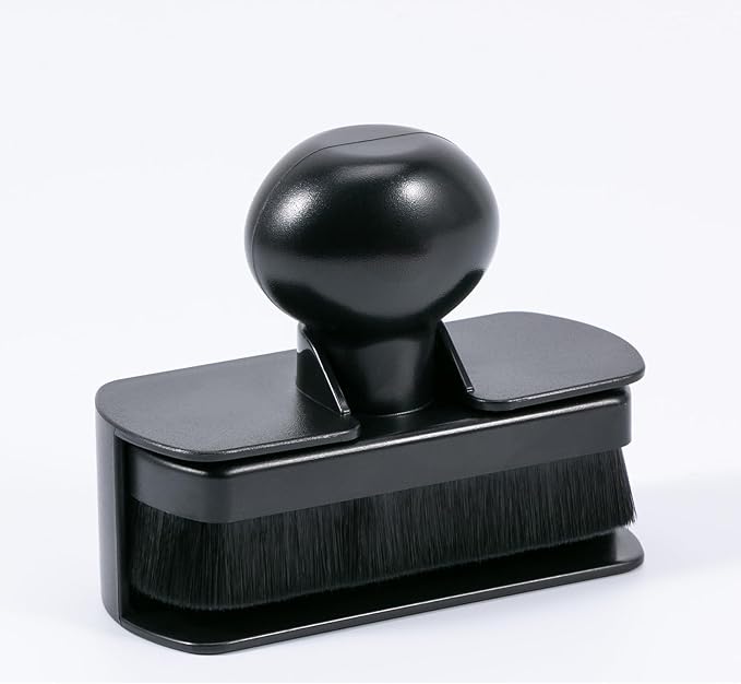 UNIMEIX Tire Shine Applicator Brush Large Vegan Tire Shine Brush with Storage Stand for Vehicles Tire Shine Polish Wax and Car Wash