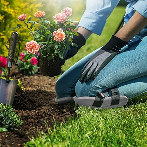 NoCry Foam Knee Pads for Work — Waterproof and Lightweight Knee Pads for Cleaning, and Easy Fit Knee Pads for Gardening with Adjustable Straps — Perfect Work Knee Pads for Women