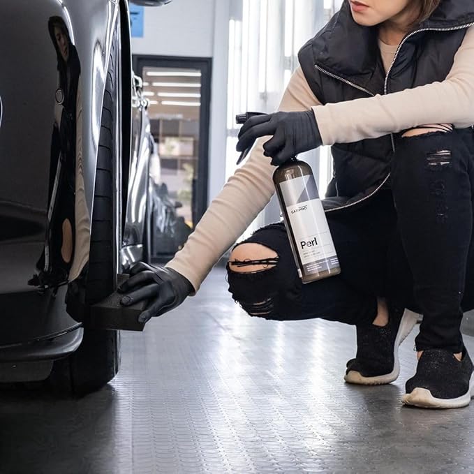 CARPRO PERL Plastic & Rubber Protectant - [Plastic, Engine, Rubber, Leather] - Concentrated Tire Dressing, Water Based UV Protection, Satin Finish - 500ml (17oz)