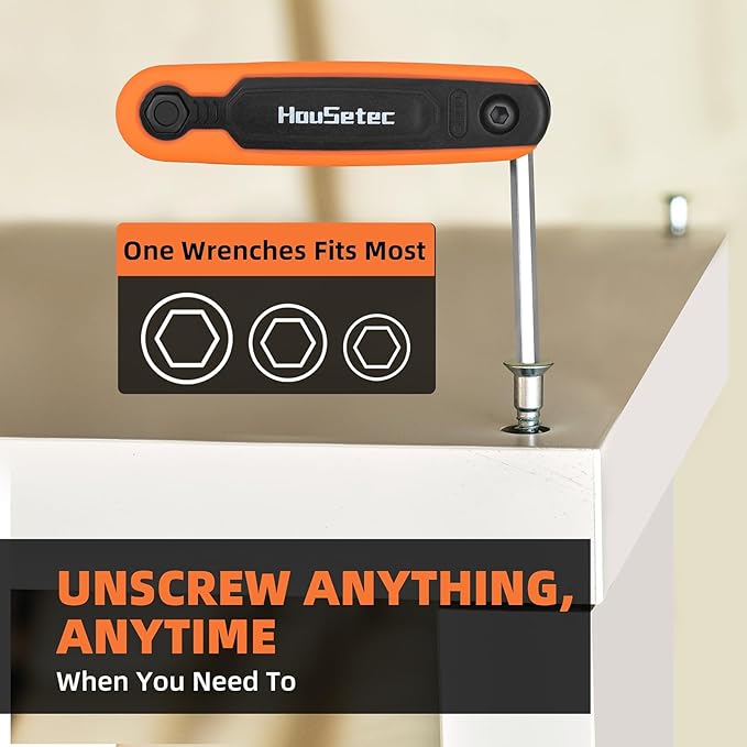Elayce Allen Wrenches Sets - 17Pcs Hex Key Set Metric & Standard SAE Folding Allen Key| 2 Pack Portable Small Wrenches Sets for Hex Head Socket Screw, Stocking Stuffers, Unique Gifts For Men