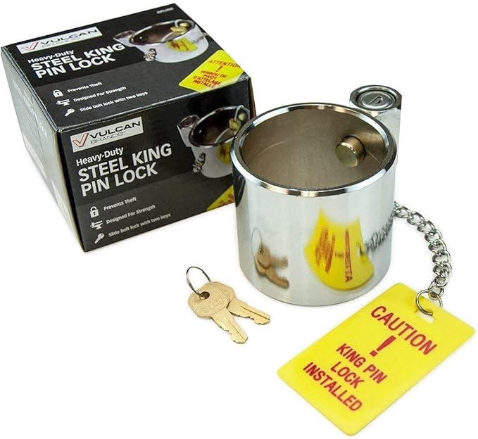 Trailer Security Bundle | King Pin Lock and Glad Hand Lock - Protects Any RV, Equipment or Class 8 Trailer