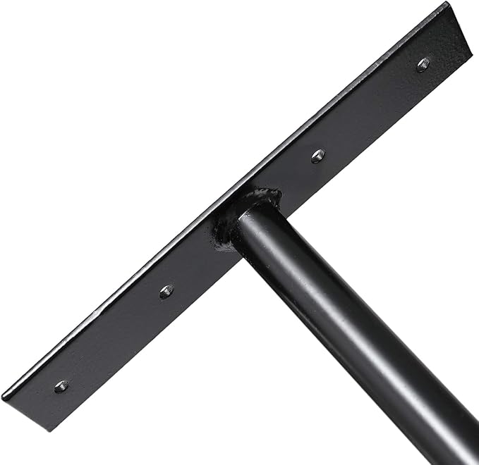 Ihomepark Overhead Garage Storage Rack, Heavy Duty Ceiling Mounted Garage Hooks Utility Hanger for Lumber Bike Tools(4 Pack, Black)