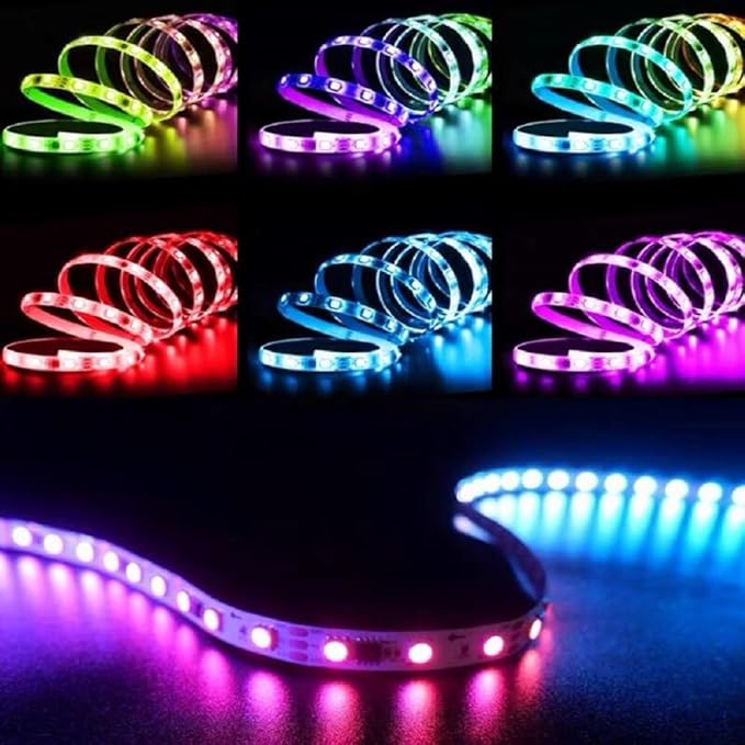 Peg Board with RGB+IC LED Strip Lights,2PCS Metal Pegboard Panels,Heavy Duty Pegboard Gaming Room Wall Organizer with Hooks,DIY RGB Gaming Setup Organizer Peg Board Wall Mounted 12 * 24”