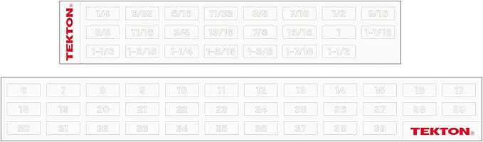 TEKTON Stubby Combination Wrench Set with Modular Organizers, 25-Piece (1/4-3/4 in., 6-19 mm) | WCB95403