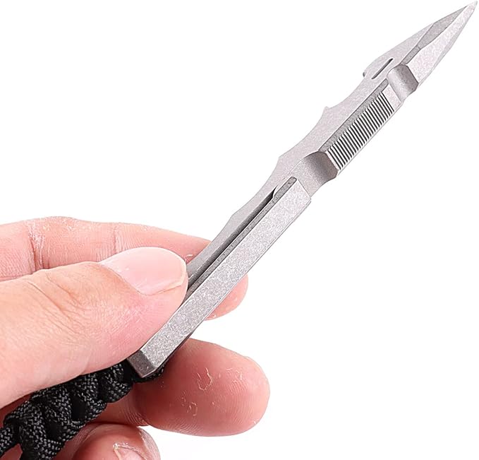 Titanium Pry Bar Multifunctional EDC Pry Tool with Pocket Clip and Bottle Opener