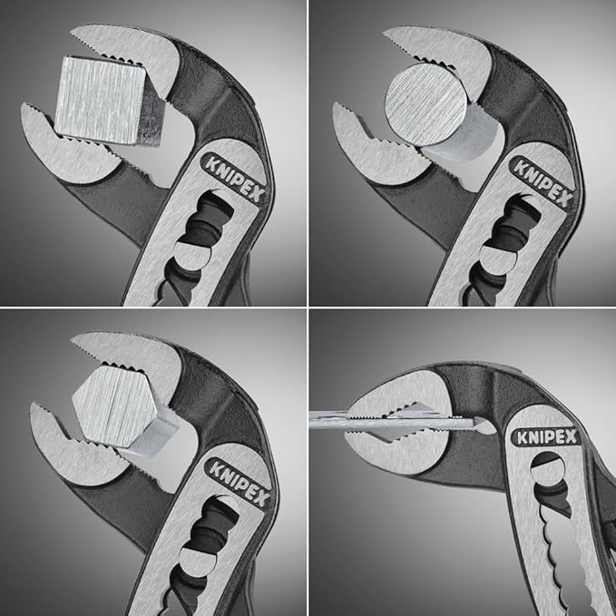 Knipex 8801180 7-Inch Alligator Pliers and 5-Inch Cobra Water Pump Pliers Bundle