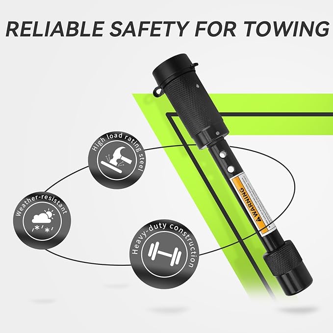 RVMATE Trailer Hitch Lock 5/8" Dia. for Class III IV 2"& 2-1/2" Receiver, Anti-Theft Steel Locking Hitch Pin with 2 Keys for Towing Trailer/Truck/Bike Rack