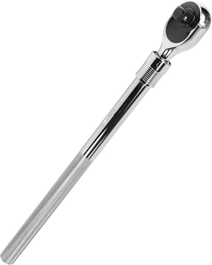 EZRED 3/4" Drive Extendable Ratchet with Reinforced Steel Telsecoping Locking Shaft