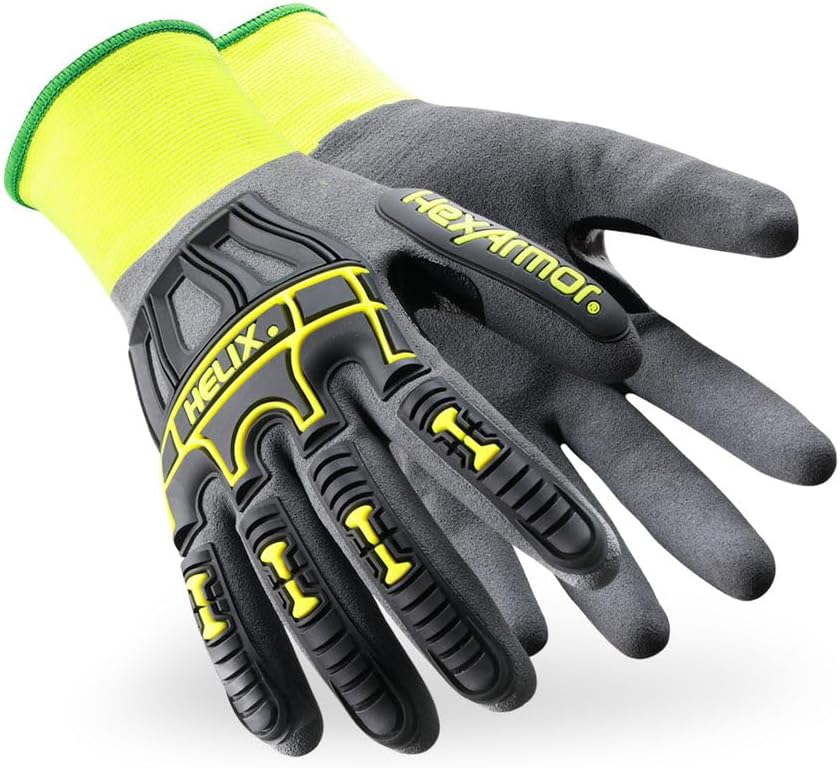 HexArmor Cold Weather Helix Series Gloves | Cut and Puncture Resistant | High-Dexterity | Touchscreen Capable