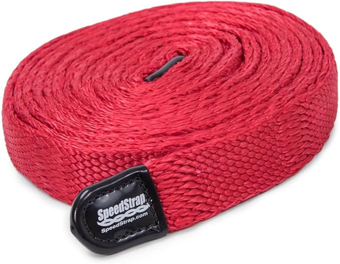 SpeedStrap SuperStrap Weavable Recovery Tow Strap 1" x 50' - Heavy Duty 7,000lb Break Strength, Emergency Towing Rope for Offroad 4x4, Jeep, Car, SUV, ATV, Boat