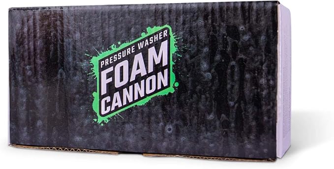 Slick Products Pressure Washer Foam Cannon – High Foaming Car Wash Soap Blaster with 1/4" Quick Connect | Thick Suds & Snow Foam Gun for Car, Truck, Motorcycle, ATV, UTV, Dirt Bike & More