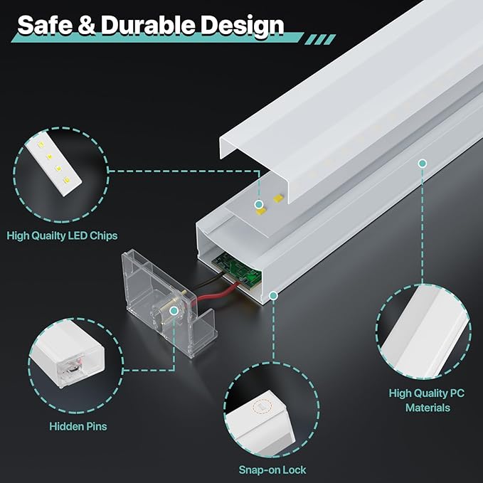 Garage Hexagon Lights, 42W 6500K Higher Brightness Hex Garage Lights, Plug and Play, Lightweight DIY Assembly Hexagonal Light for Car Detailing Auto Beauty Shop Decor